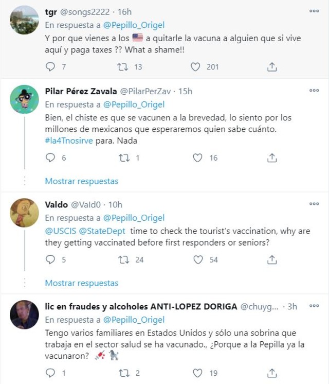 Pepillo Origel fue a EU porque se vacunó contra Covid