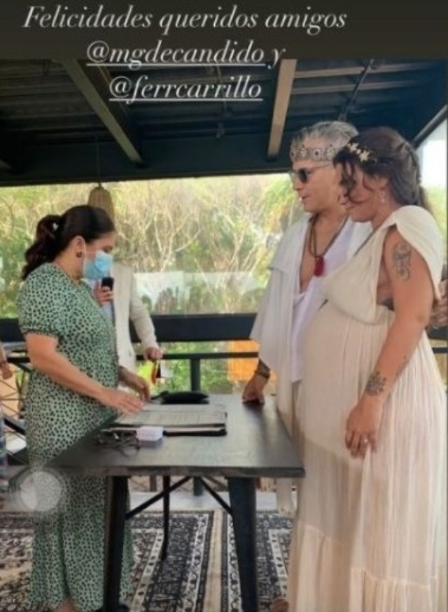 Fernando Carrillo y su novia boda