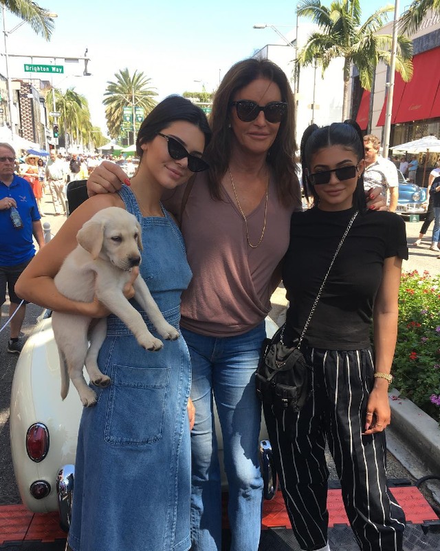 Caytlin jenner con kendall y kyle jenner