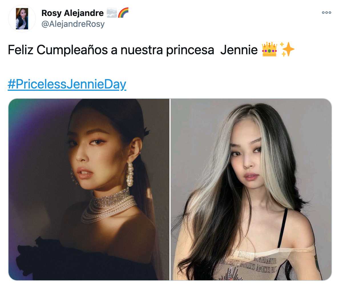 Felicitaciones a Jennie de BLACKPINK por su cumpleaños