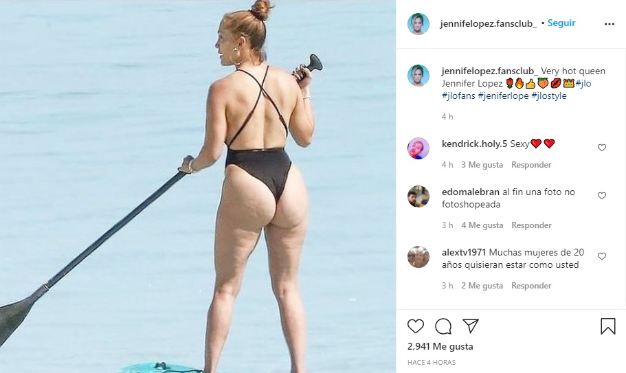 Jennifer Lopez paddle surf