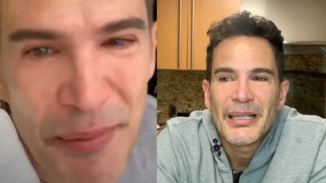 Julio Camejo se emborracha despidiendo a su mamá en funeraria