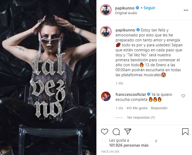 Kunno debuta como cantante y anuncia su canción "tal vez no"