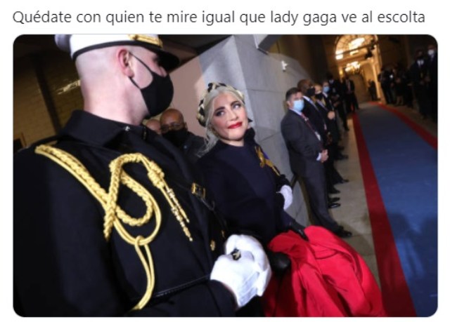 Lady Gaga guardia meme