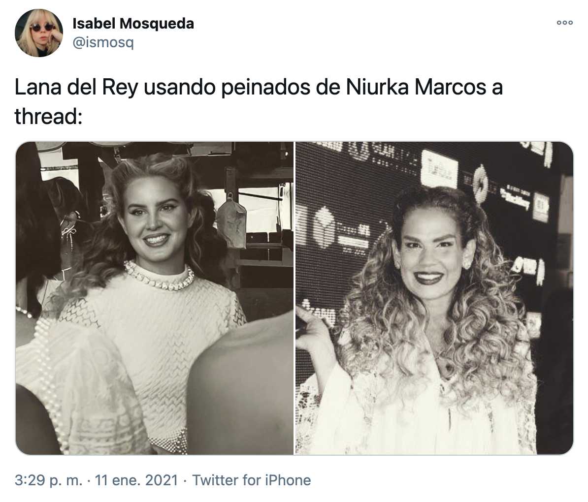 Lana del Rey usa peinados de Niurka