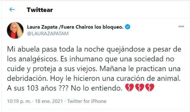Laura Zapata habla de los maltratos que sufrió su abuela Doña Eva Mange