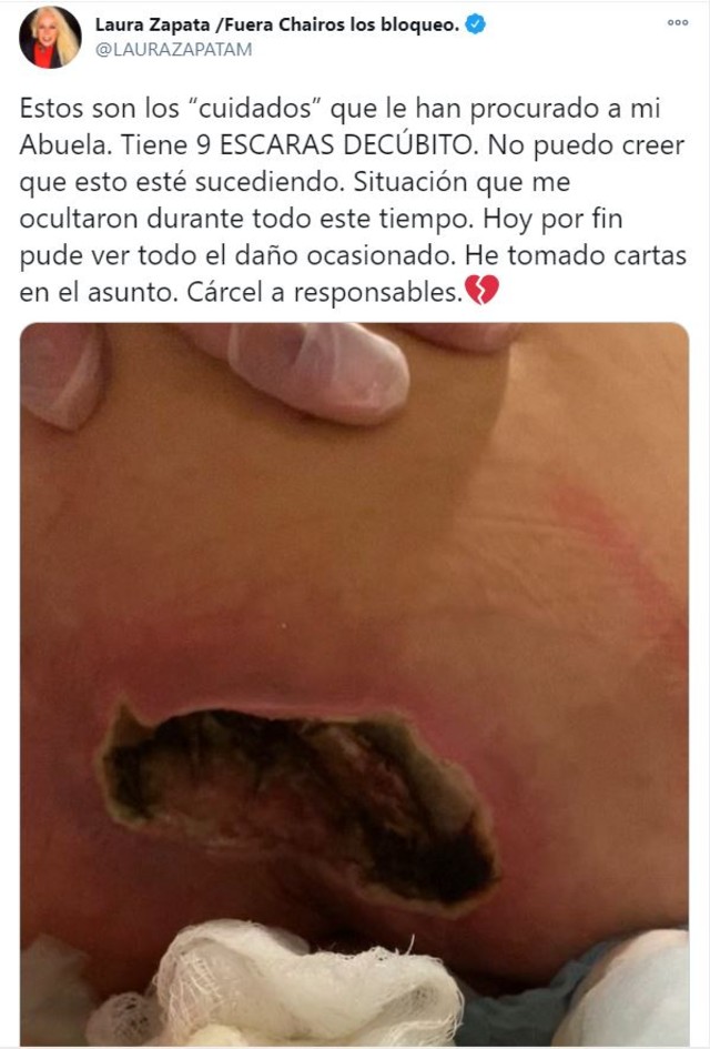 Encuentran lesionada a la abuela de Thalía y Laura Zapata