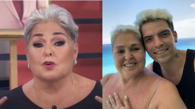 Lupita DAlessio y su hijo Cesar