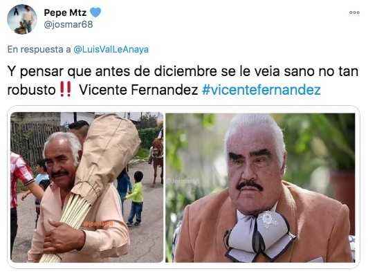 Meme vicente fernández antes y después de la pandemia