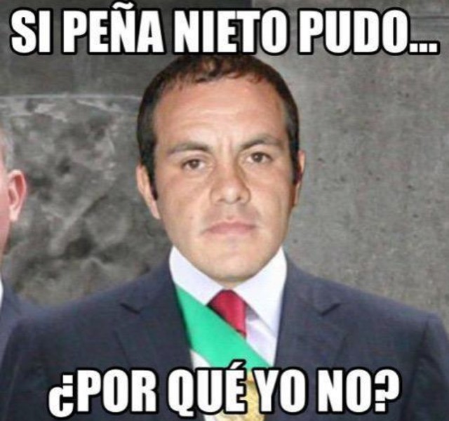 Meme de Cuauhtémoc blanco para presidente de México