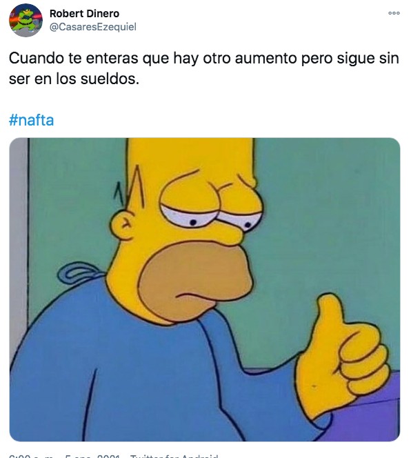 meme de homero con el aumento