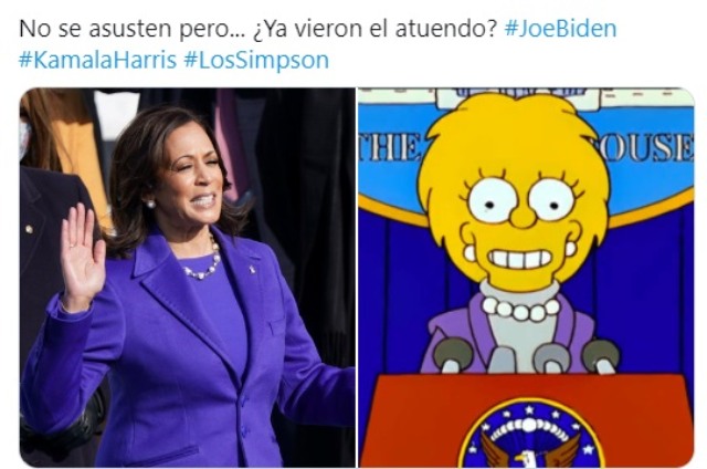 Meme Kamala Harris Lisa Simpson