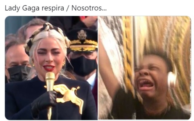 Lady Gaga cantando meme