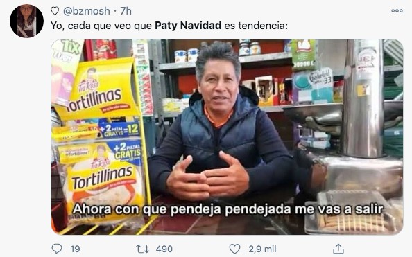 Meme señor d ela tienda con paty navidad y trump
