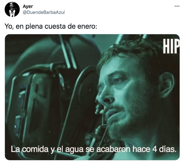 Foto tony stark sin dinero por la cuesta de enero