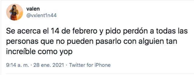 mensaje para este 14 de febrero