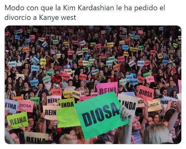 Memes del divorcio de Kim Kardashian y Kanye West
