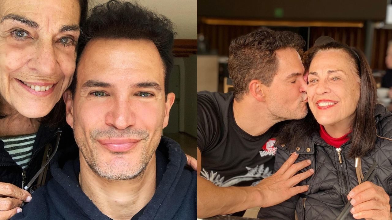 Julio Camejo y su mamá