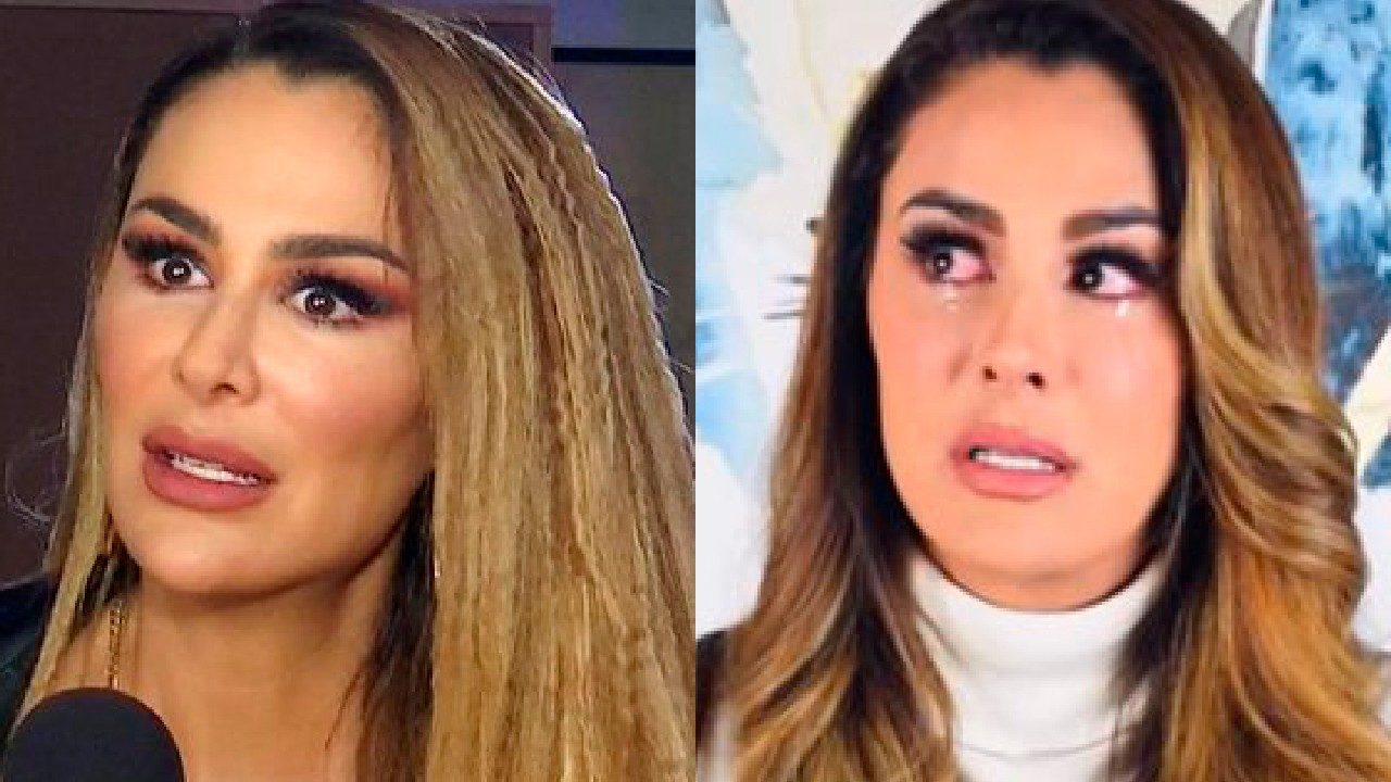 Ninel Conde llorando porque se queda sin redes sociales