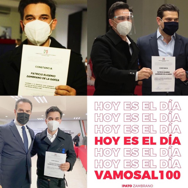 Pato Zambrano con el PRI