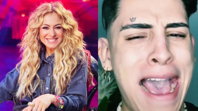 Paulina Rubio y Kunno llorando