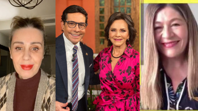 Pepillo Origel, Martha Figueroa y Atala Sarmiento desfilan con Pati Chapoy en 'Ventaneando'