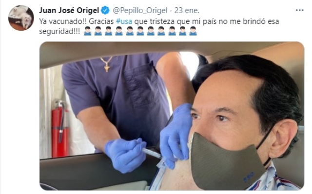 Pepillo Origel vacuna Covid