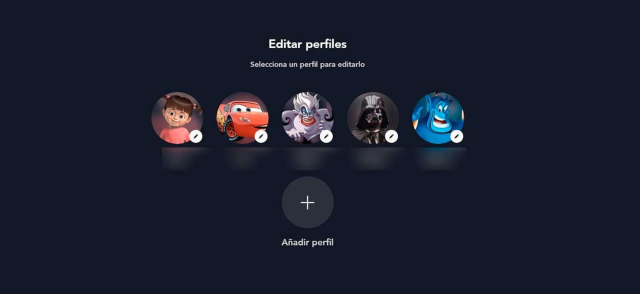 Perfiles Disney +