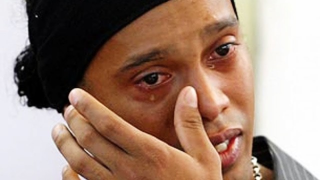 Meme de ronaldinho llorando