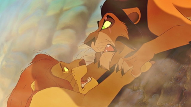 Scar y Mufasa