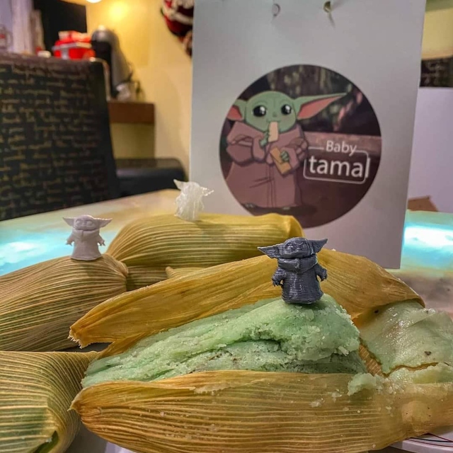 Tamales baby Yoda
