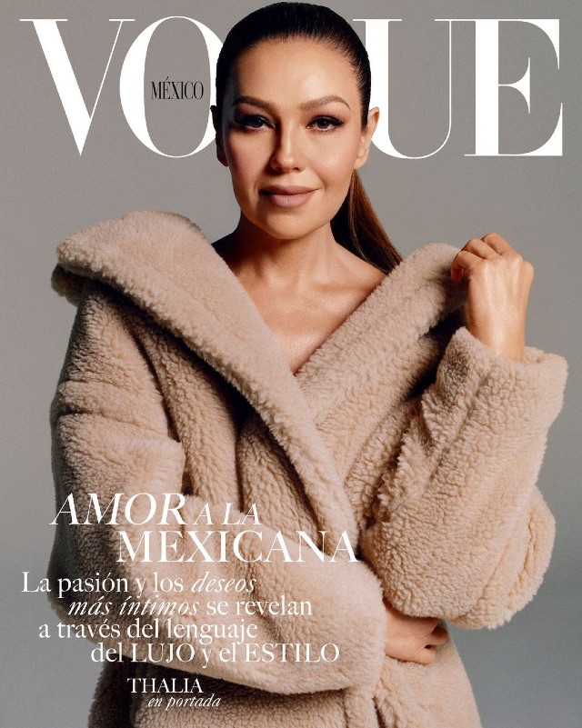 Thalía como portada de Vogue en 2021