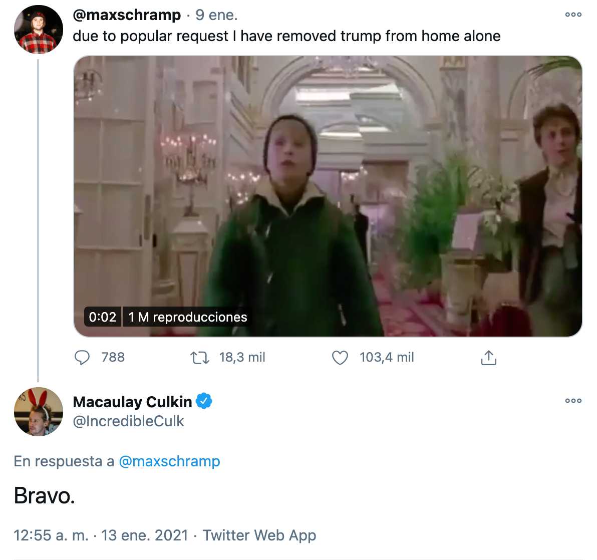 Macaulay Culkin pide quitar escena de Trump en Home Alone 2
