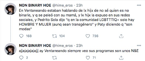 Críticas a Pedrito Sola por atacar al lenguaje inclusivo
