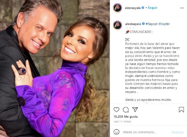 Fernanda López y Alexis Ayala se separan