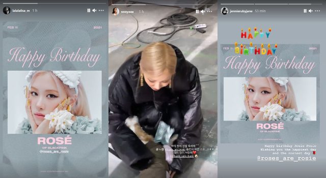 BLACKPINK festeja cumpleaños 25 de Rosé