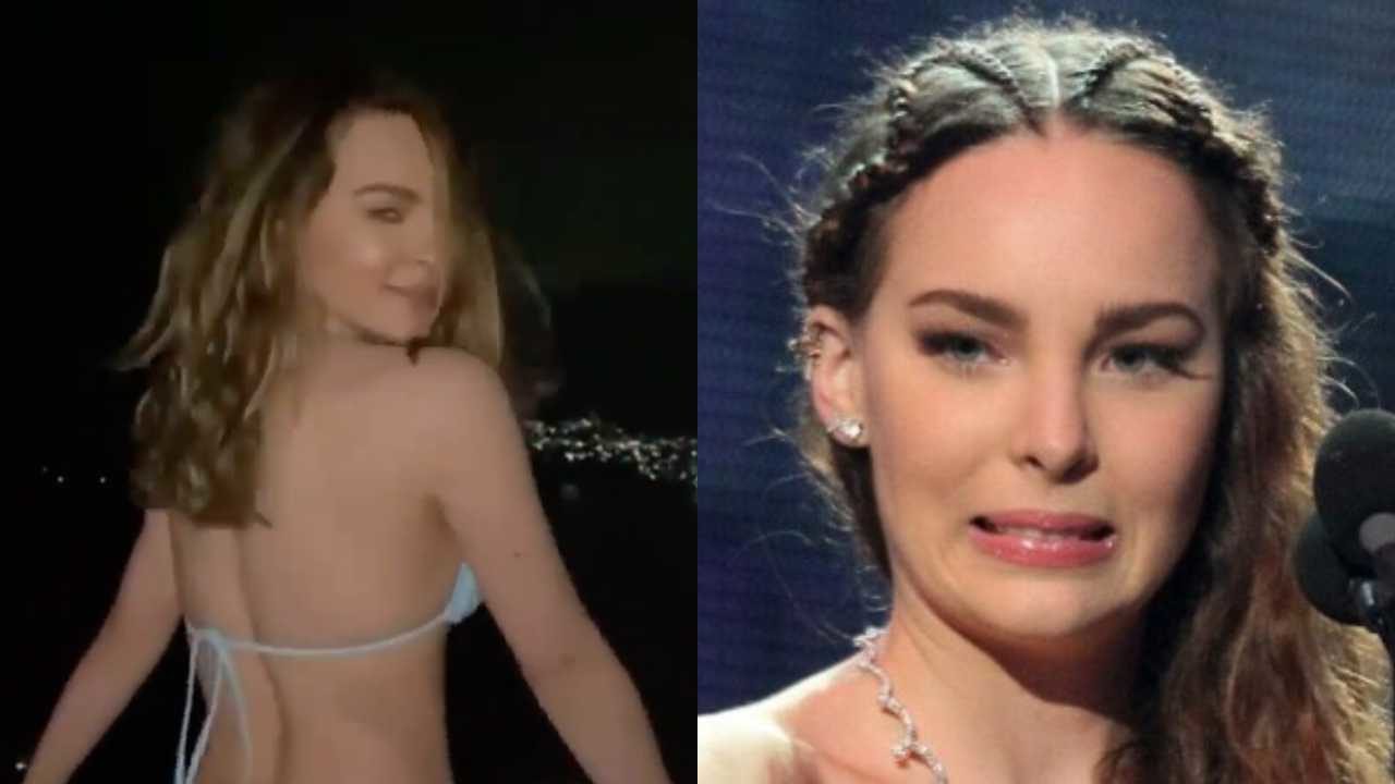 Critican a Belinda por mostrarse en bikini tras la muerte de su abuelita