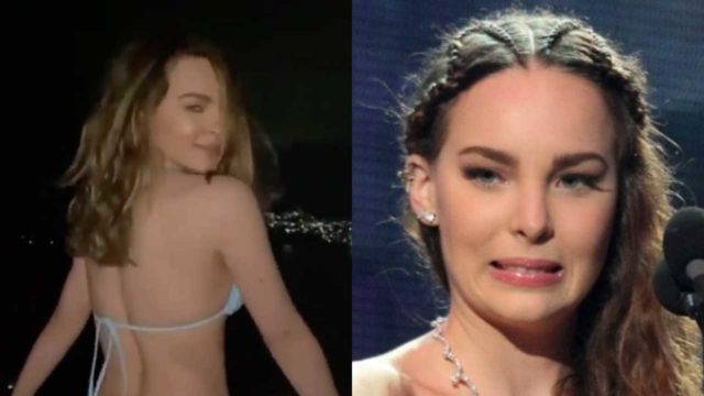 Critican a Belinda por mostrarse en bikini tras la muerte de su abuelita