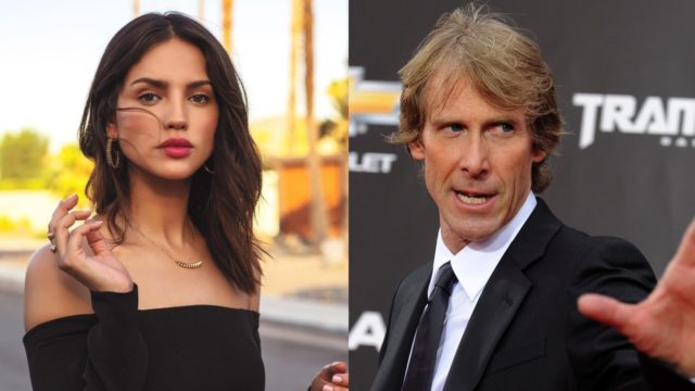 Eiza Gonzalez y director Michael Bay