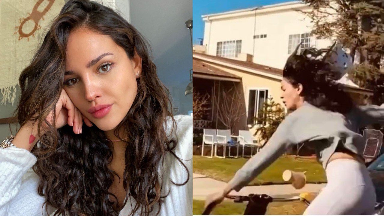 Eiza González se cae