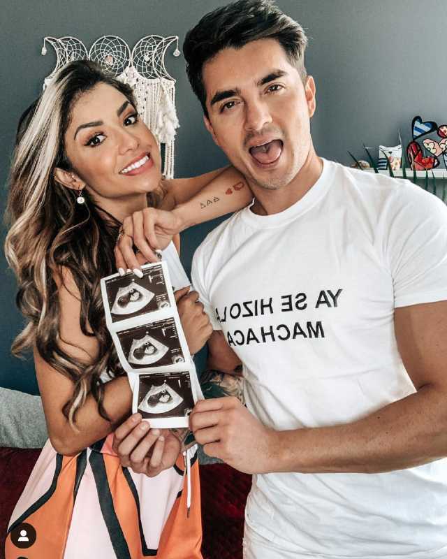 Ferka y Christian Estrada muestran ultrasonido