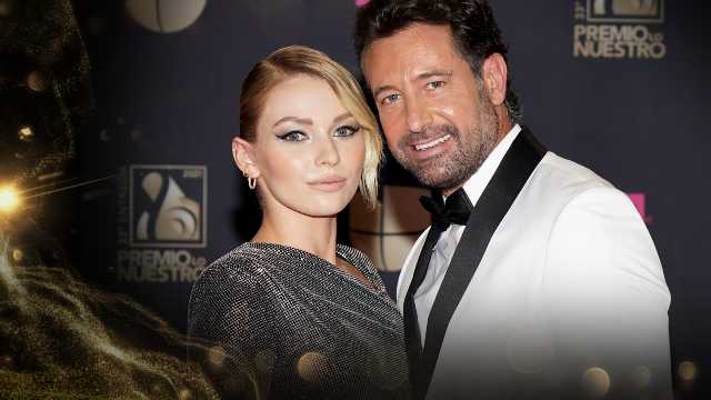 Gabriel Soto e Irina Baeva en premio Lo Nuestro 2021