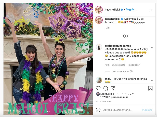 Haash celebran el Mardi grass