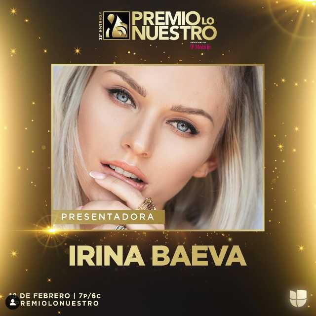 Irina Baeva será presentadora en Premio Lo Nuestro