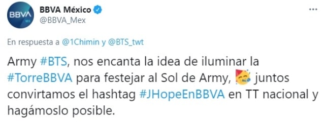 Tweet Torre BBVA