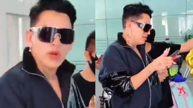 Kunno es captado sin cubrebocas en el aeropuerto saludando a todos