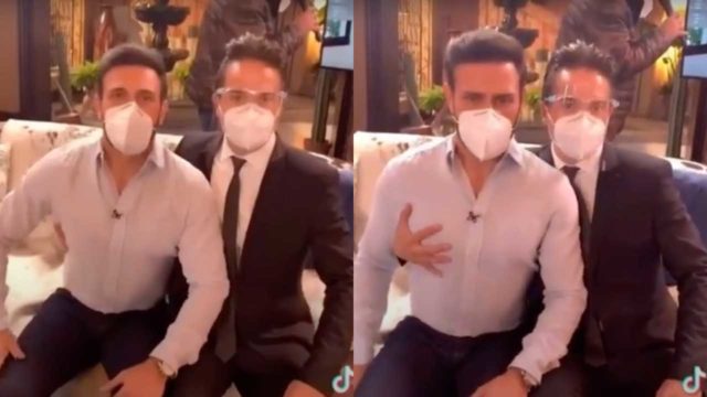 Kuno Becker hace parodia de Vicente Fernández tocando a una fan