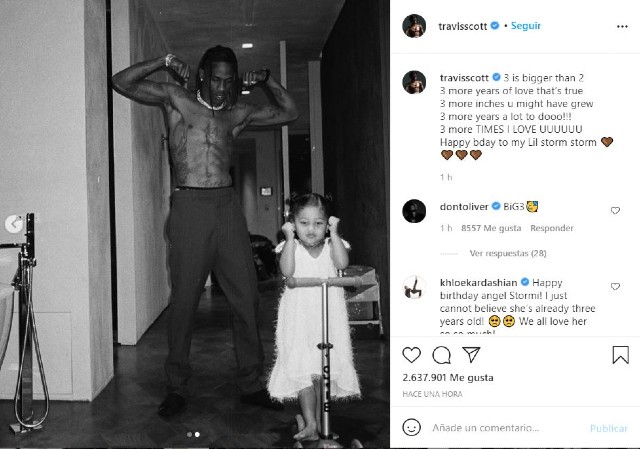 Cumpleaños de Stormi festejado por Kylie Jenner