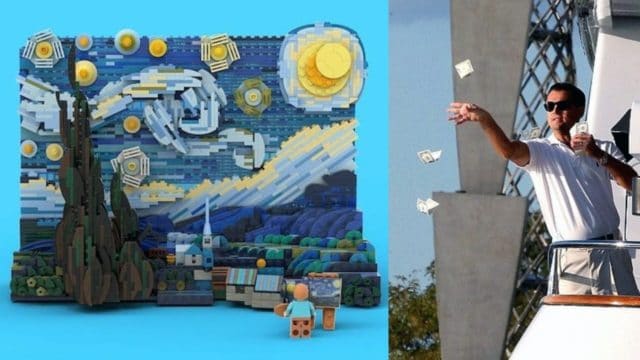 Lego Van Gogh meme Di Caprio