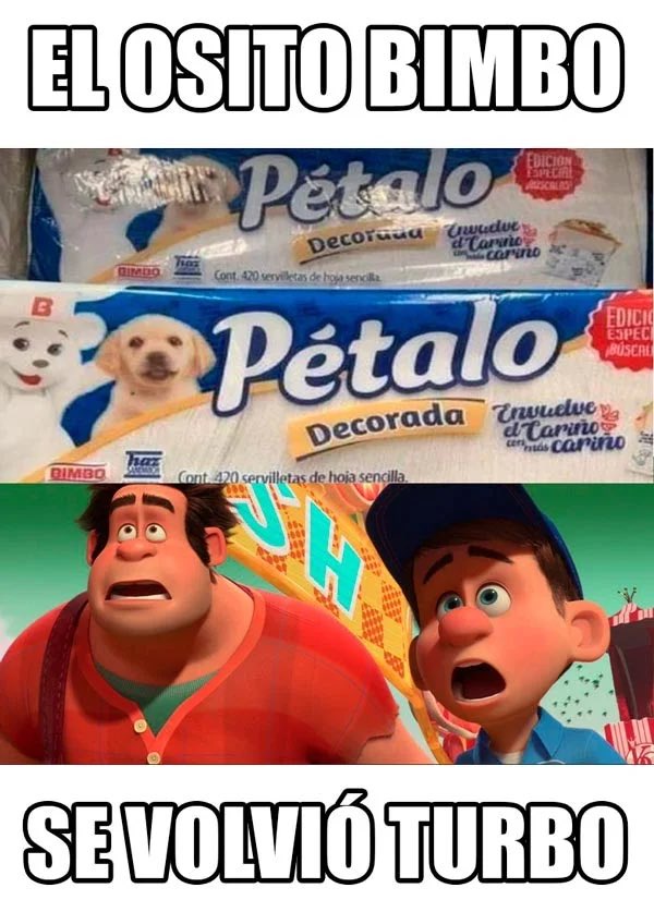 meme osito Bimbo servilleta